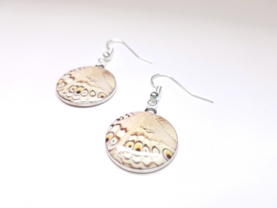 Preview: Schmetterling Ohrringe silberfarben butterfly